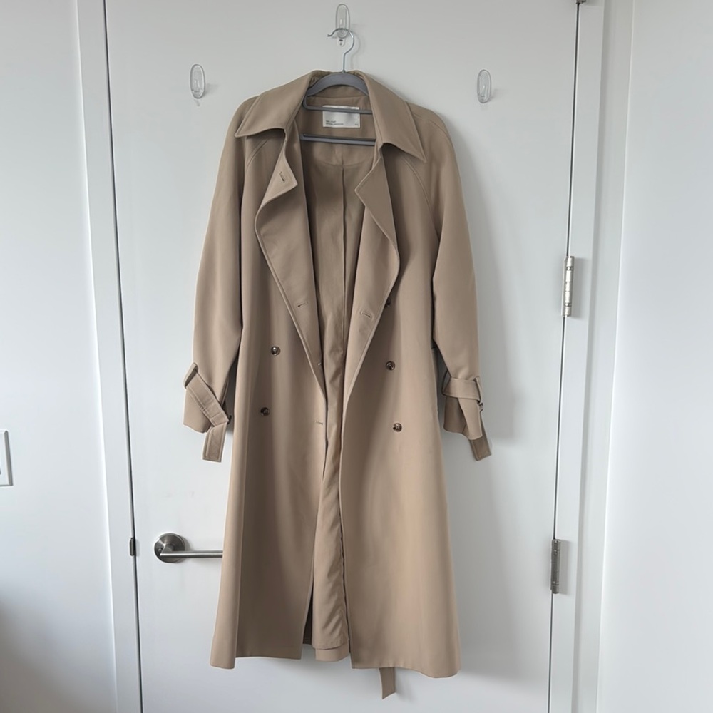 Oak+Fort Beige  Women's Trench Coat